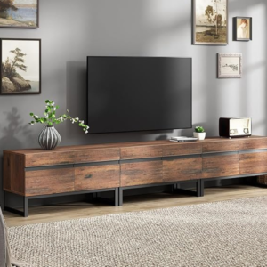 wampat-modern-tv-stand-for-32-110-tvs-wood-media-console-with-storage-brown-3pcs