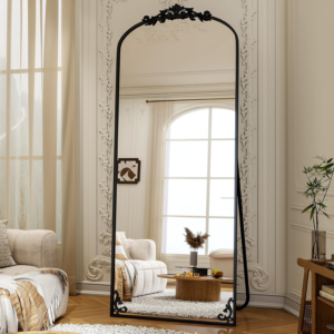xramfy-71x28-vintage-arched-full-length-mirror-retro-standing-floor-mirror-black