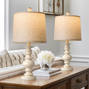 20-5-rustic-table-lamps-set-of-2-farmhouse-bedside-desk-lamps-with-linen-shade