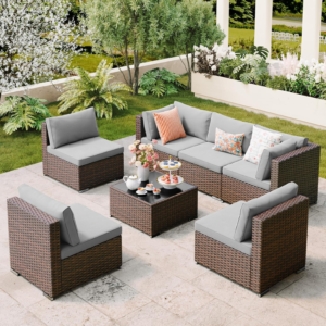 7-piece-outdoor-patio-furniture-set-pe-rattan-sectional-sofa-with-cushions-glass-table-grey