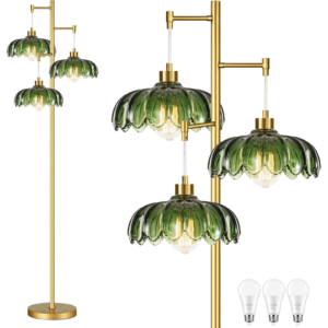 mid-century-modern-brass-floor-lamp-3-light-glass-standing-lamp-with-green-shades