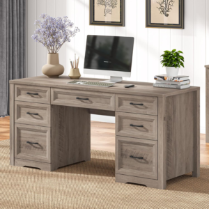 vabches-farmhouse-executive-desk-with-file-drawer-home-office-desk-with-ample-storage-grey