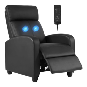 fdw-recliner-massage-chair-with-lumbar-support-and-padded-backrest-black-leather