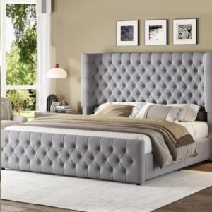 jocisland-king-upholstered-bed-frame-with-curved-wingback-headboard-tufted-footboard-wood-slats-light-grey-velvet