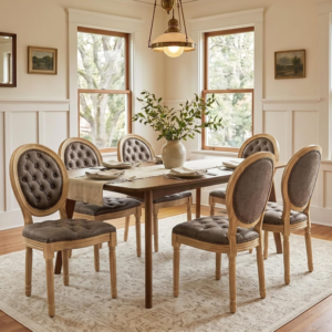 pu-leather-french-country-dining-chairs-set-of-6-with-round-back-wood-legs-brown