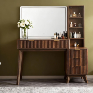redlemon-48-fluted-vanity-desk-with-36-hd-mirror-lights-5-drawers-dark-walnut
